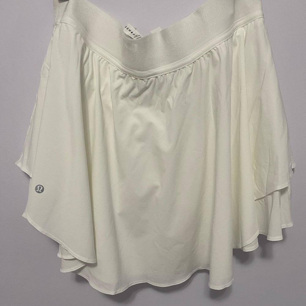 Lululemon Court Rival HR Skirt *Long white